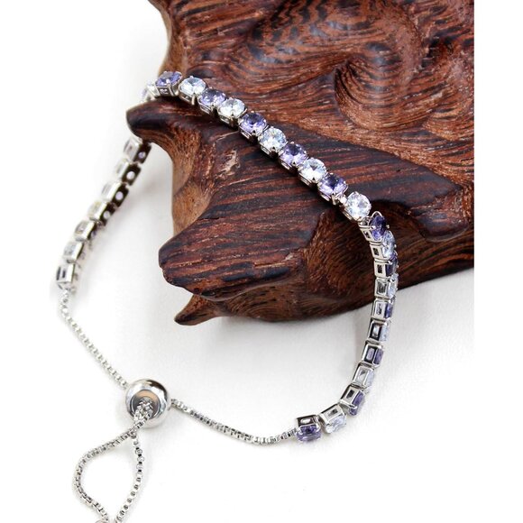 Women’s Adjustable Tennis Bracelet - AAA+ Cubic Zirconia with Luxury Gold Finish - Picture 6 of 8